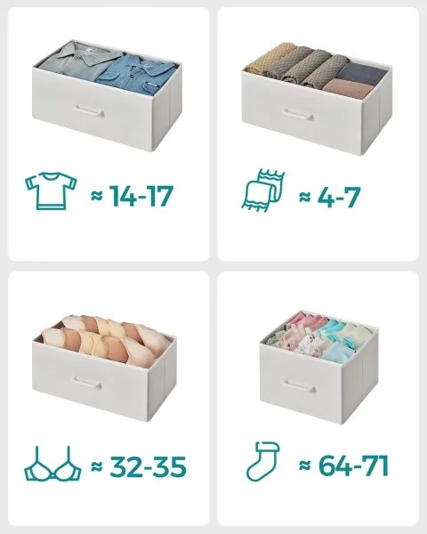 Comodă cu sertare KIRA alb/maro