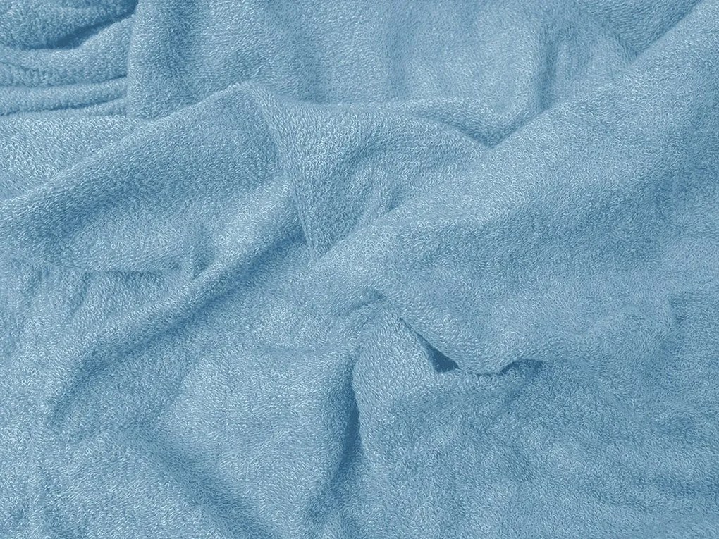Cearsaf din frote POLY bleu 90 x 200 cm