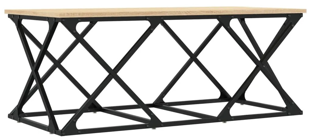 vidaXL Măsuță de cafea, stejar sonoma, 100x49x40 cm, lemn prelucrat