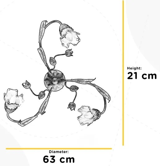 Plafonieră ONLI ARIANNA 3xE14/6W/230V