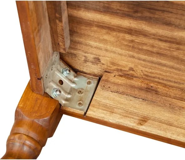 Masa fixa, L 70 70 H78 cm, culoare nuc, Lemn Masiv