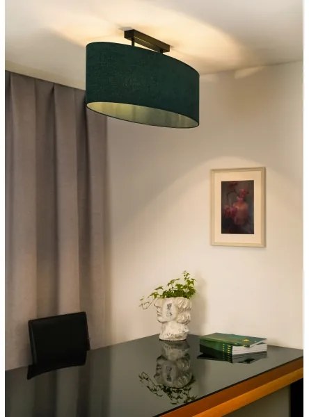 Lustră aplicată Duolla OVAL 2xE27/15W/230V verde