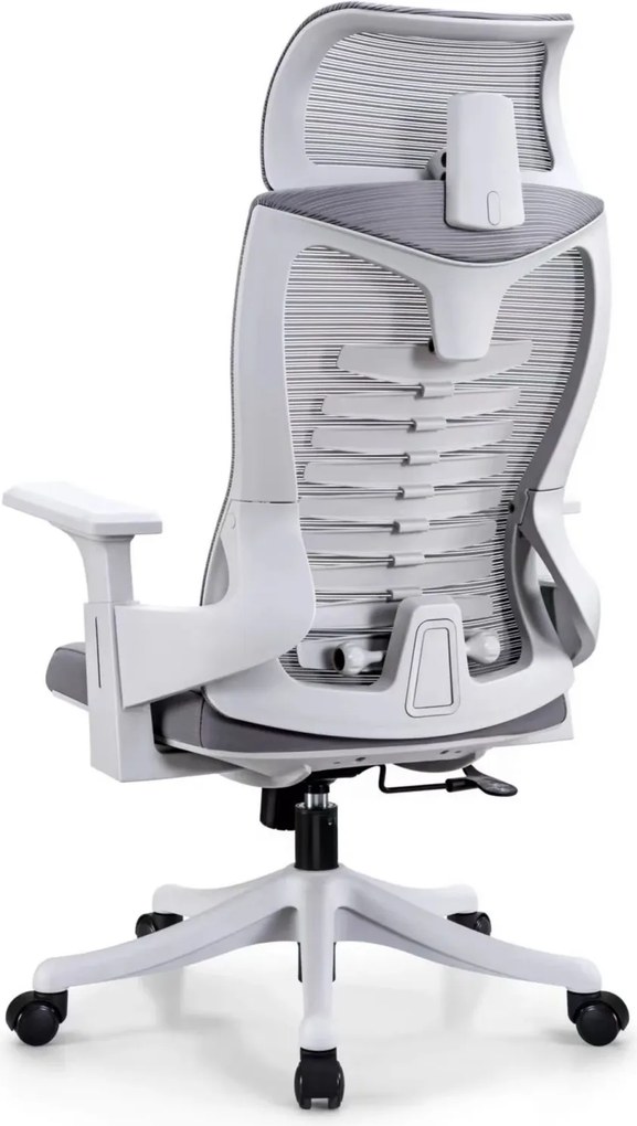 RESIGILAT- Scaun ergonomic Hale-H, spatar Mesh, sezut textil, Gri
