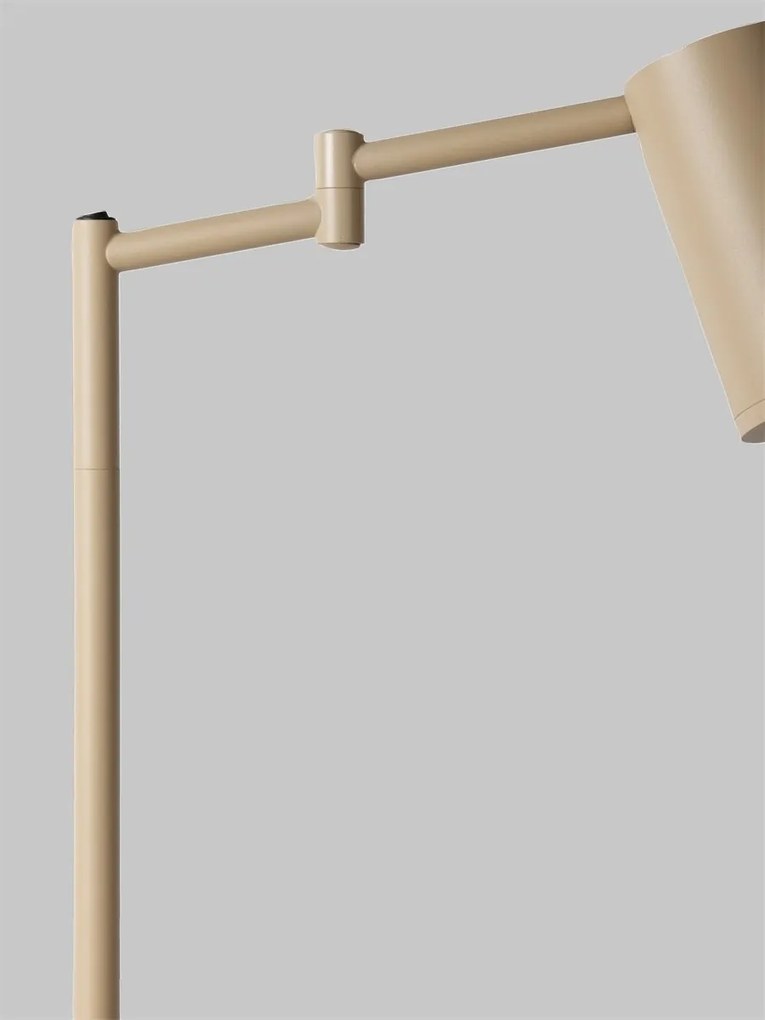 Lampa birou din metal bej cu brat articulat Bilbao