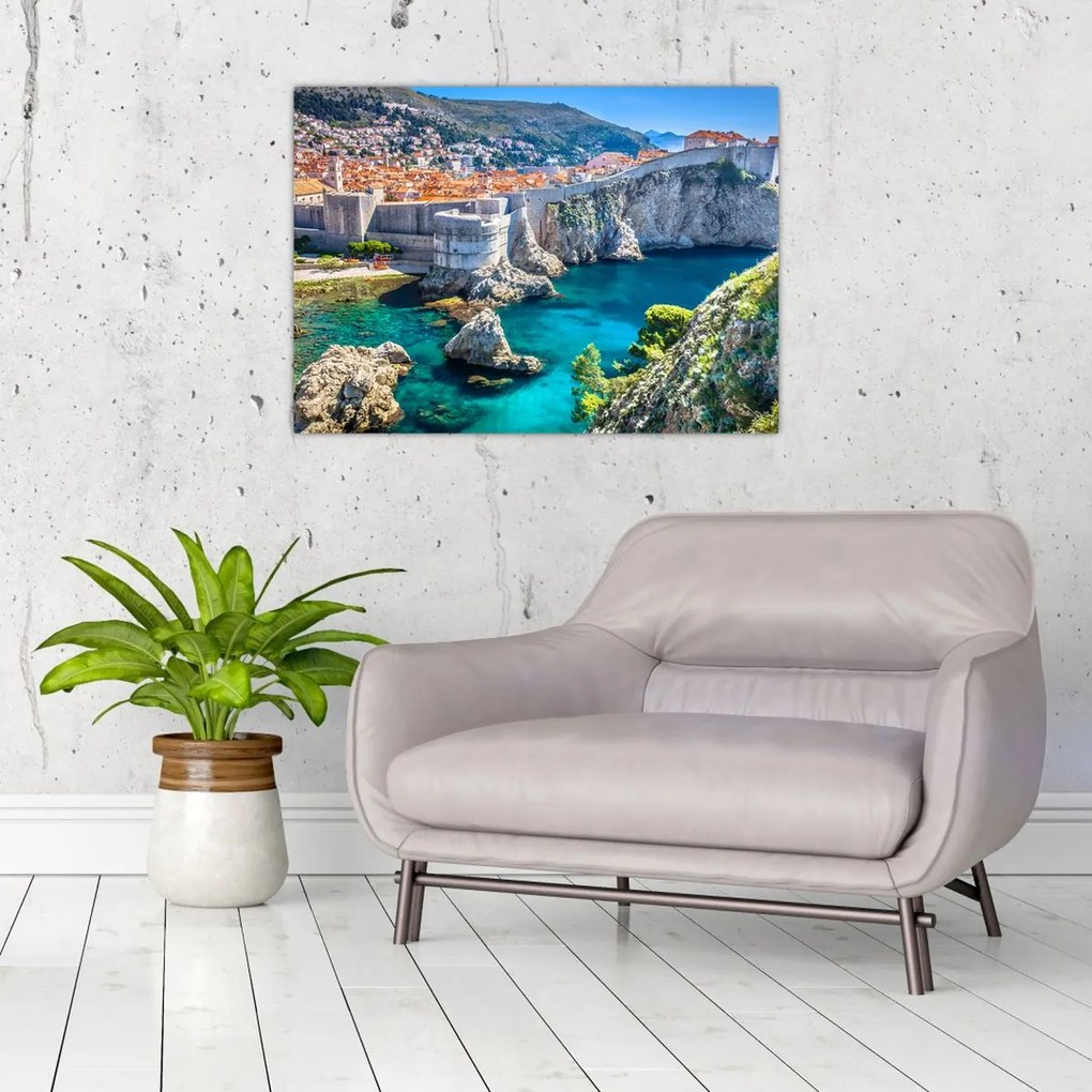 Tablou pe sticlă - Dubrovnik (70x50 cm)
