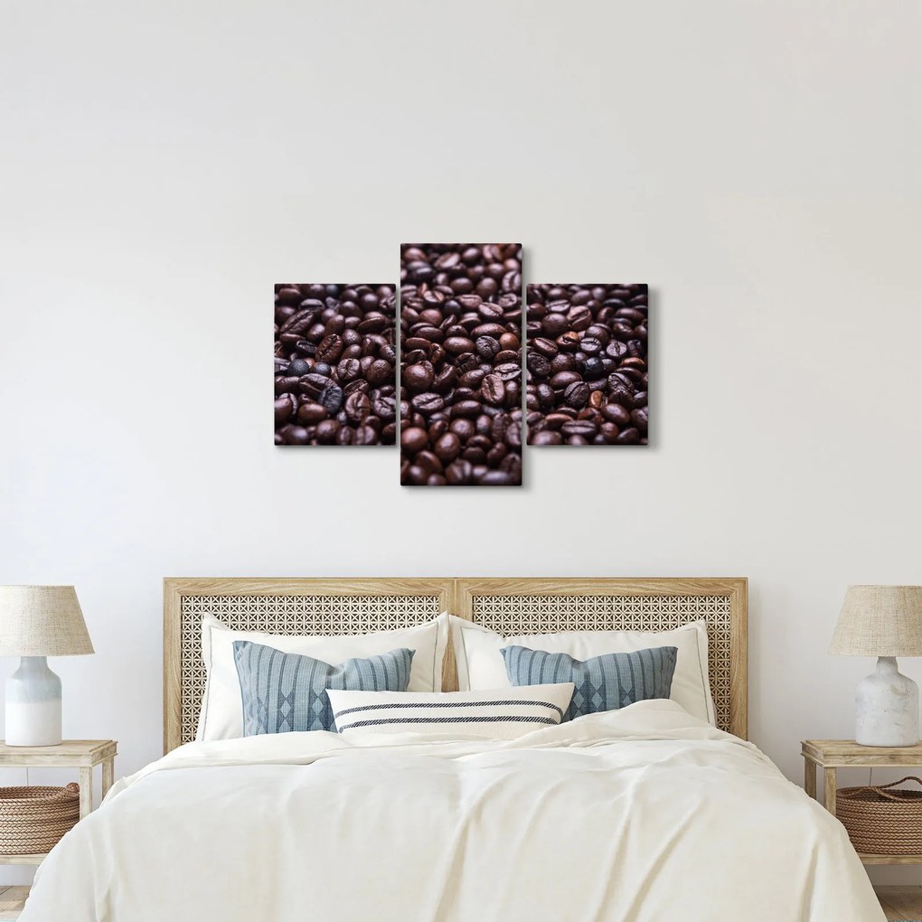 Tablou cu boabe de cafea (90x60 cm)