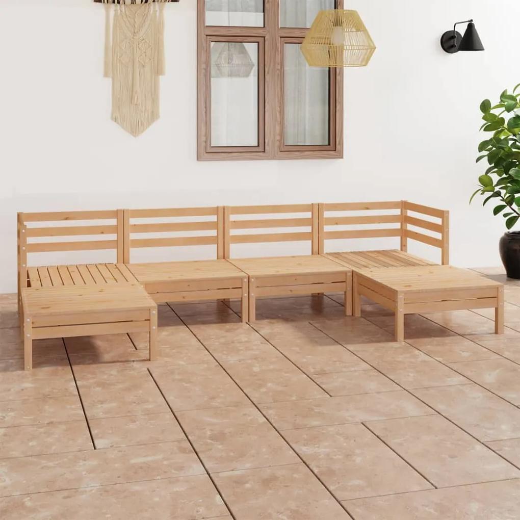 3083334 vidaXL Set mobilier de grădină, 6 piese, lemn masiv de pin