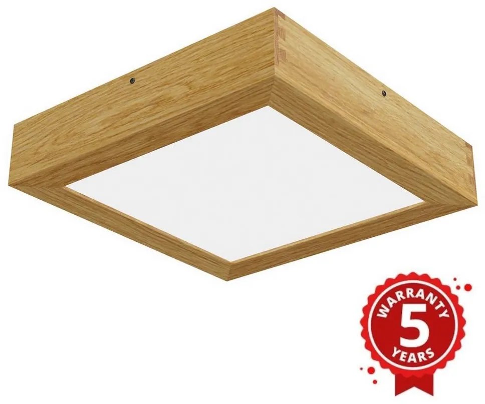 Plafonieră LED QUADRA LED/24W/230V stejar APLED