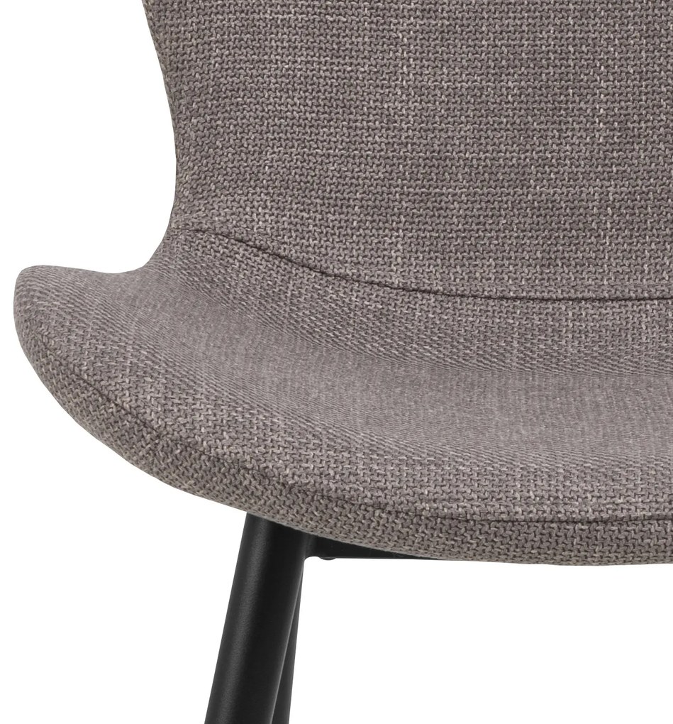 MAZZONI EXPORT FIORA Gri deschis Taupe (material Basel 34) - SCAUN MODERN TAPIȚAT PENTRU SALON/SUFRAGERIE LOFT