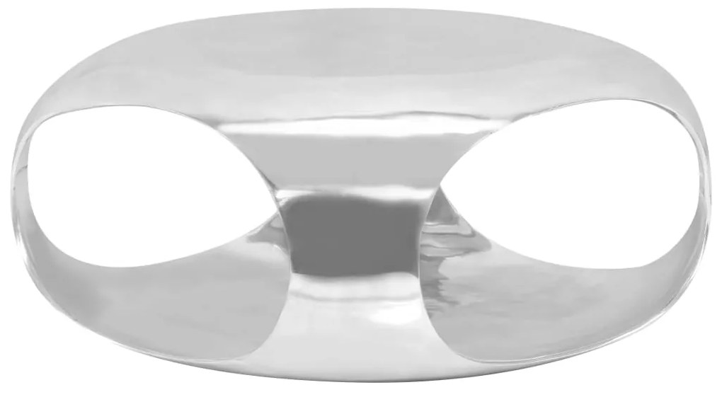 246514 vidaXL Măsuță de cafea, argintiu, 70x70x32 cm, aluminiu turnat