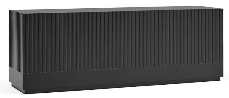 Comodă Teulat Doric, lățime 200 cm, negru