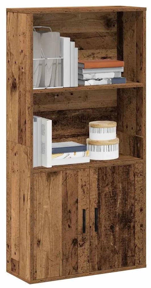 vidaXL Bibliotecă, lemn vechi, 60x24x120 cm, lemn prelucrat