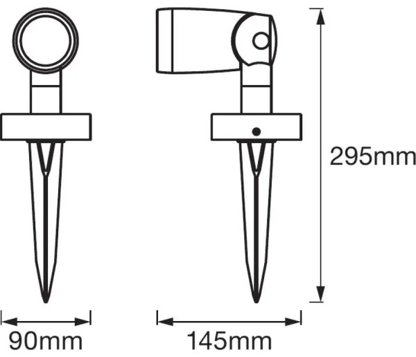 Lampă LED RGBW de exterior SMART + SPOT LED/4,5W/230V IP65 Wi-Fi Ledvance