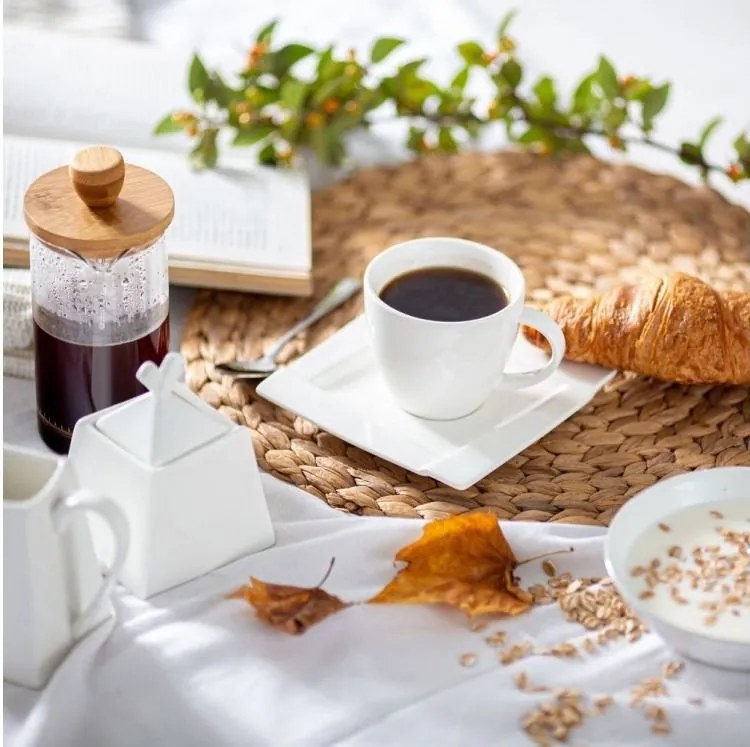 Serviciu servire cafea, 17 piese, 6 persoane, Kubiko