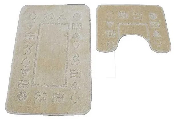 Set covorase Classic, 2 buc/set, 50x80 + 40x50 cm, antik, bej