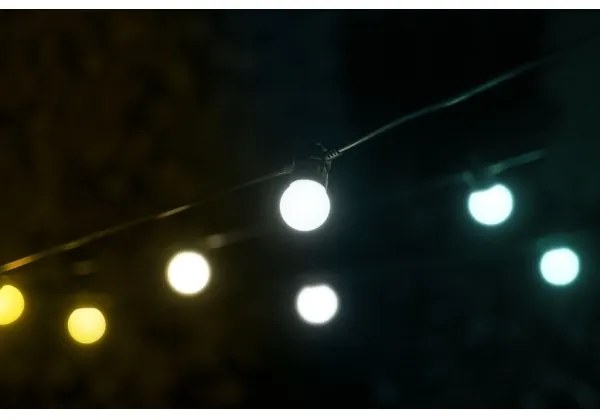 Lanț LED decorativ de exterior 20xG45 10 m IP44 Wi-Fi Twinkly TWF020GOP-BEU