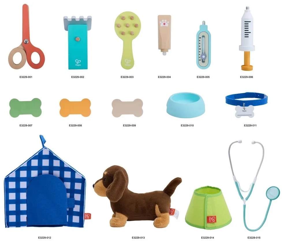 Set de veterinar - îngrijirea cățelușului Hape
