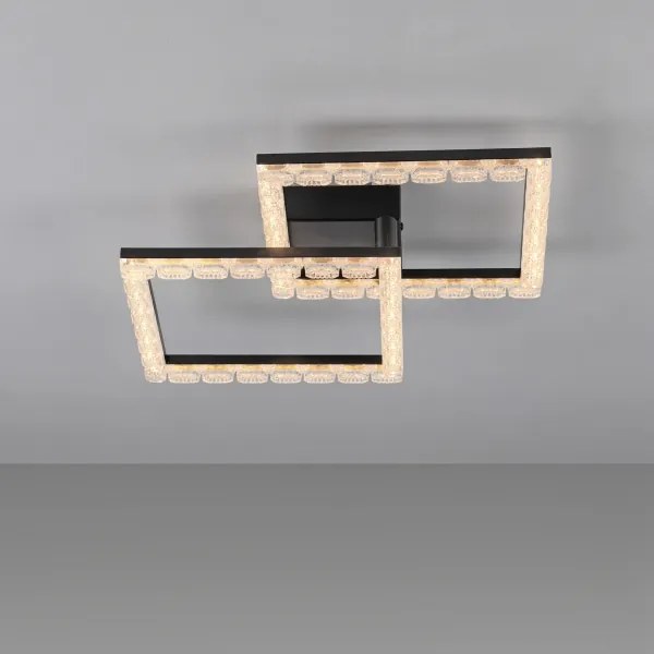 JUST LIGHT. 14732-18 - Plafonieră LED GLITRA LED/17,5W/230V neagră