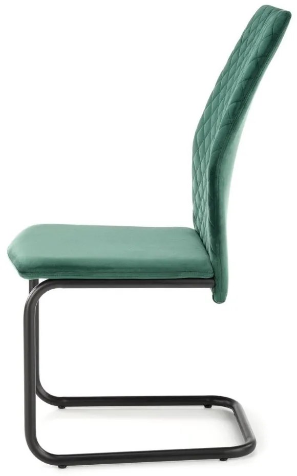 Scaun de bucaterie Roel, verde/negru