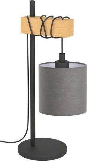 BRILAGI - Lampă de masă NUBILA 1xE27/40W/230V maro/negru/antracit