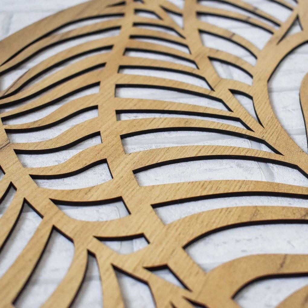 DUBLEZ | Tablou sculptat abstract - Frunze