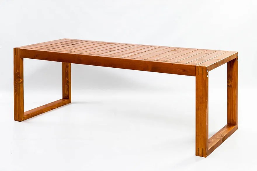 Set mobilier gradina Nizza, 200 cm, cires, 6 pers.