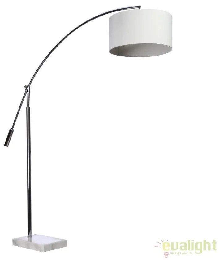 Lampadar tip arc reglabil design modern Bianca White