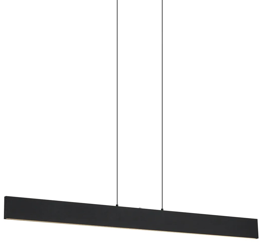 Lampă suspendată modernă neagră incl. LED cu 3 trepte de intensitate luminoasă - Straight