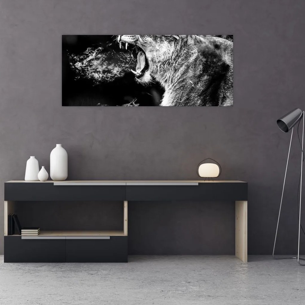 Tablou - Portretul unei leoaice (120x50 cm)