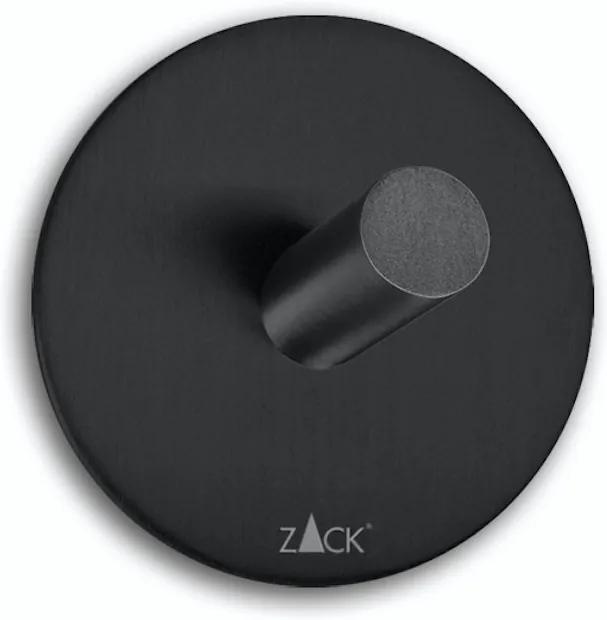 Cuier rotund pentru prosoape DUPLO, culoare neagră - ZACK