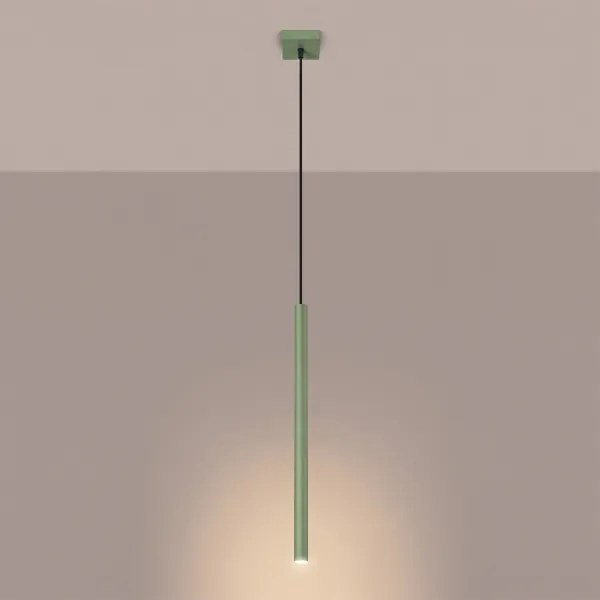Sollux SL.2133 - Pendul pe cablu PASTELO 1xG9/8W/230V verde