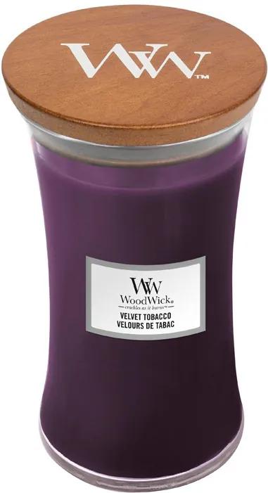 WoodWick parfumata lumanare Velvet Tobacco vaza mare