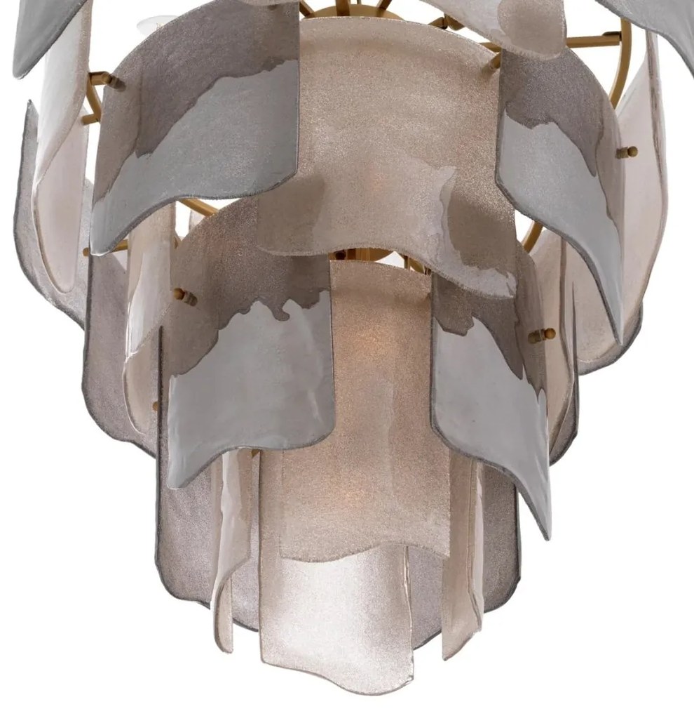 Candelabru LUX design deosebit Asinara L, sticla fumurie
