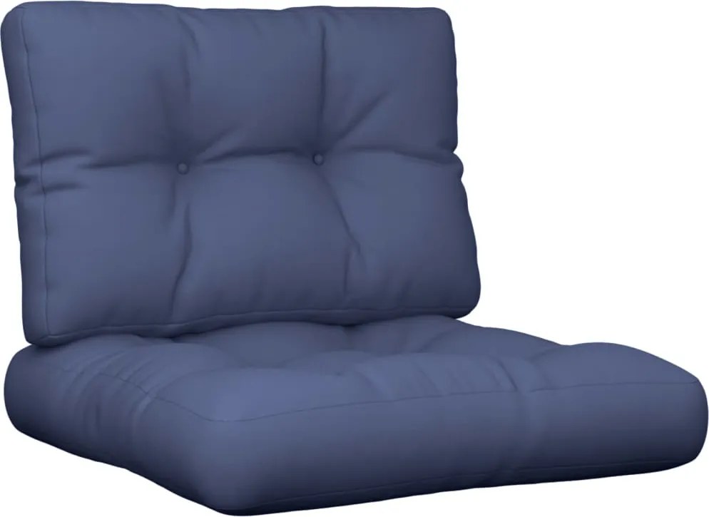 vidaXL Perne de paleți, 2 buc., bleumarin, material textil