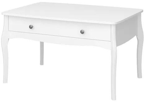 Măsuță laterală BAROQUE 55x96,5 cm alb