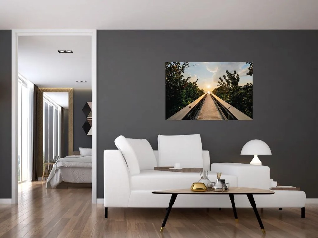 Tablou - drum spre soare (90x60 cm)