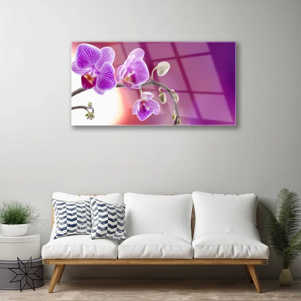 Tablouri acrilice Flori roz Floral