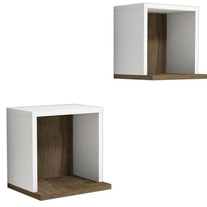 Set 2buc. polițe Matato (alb + nuc) . 1095836