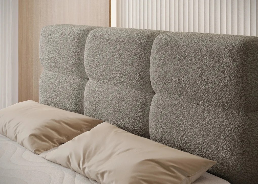 Pat lemn masiv boxspring Kasped