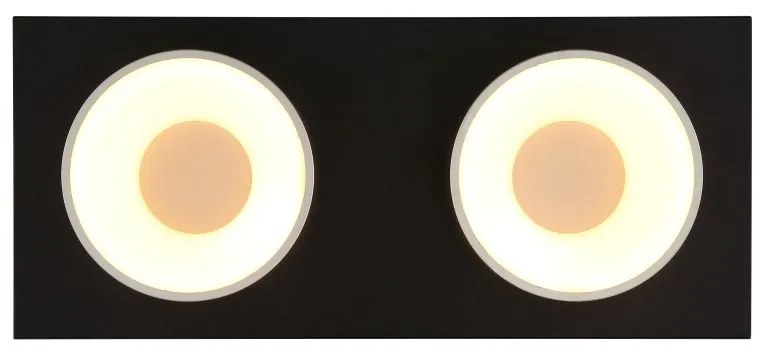 Plafoniera LED negru sampanie RAYMOND 2L
