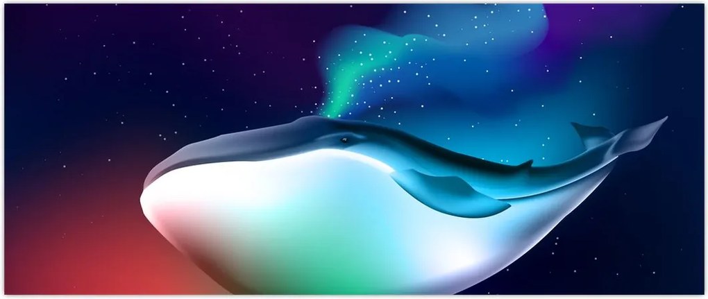 Tablou - Balena spațială (120x50 cm)
