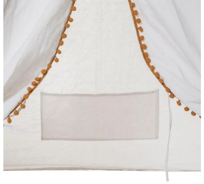Cort teepee pentru copii alb WAPI