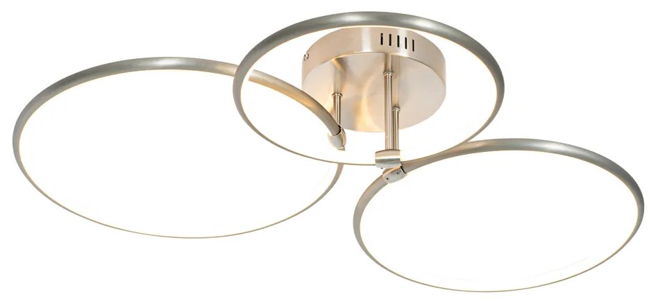 Plafoniera din oțel cu LED inclusă, cu dimmer în 3 trepte, cu 3 lumini - Joaniqa