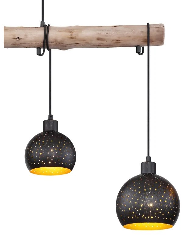 Lustra suspendata design modern ADAJA lemn 15452-4H GL