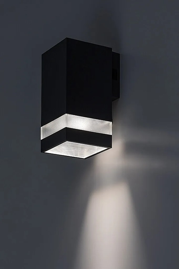 Aplica LED CCT perete exterior IP65 Urfa Line antracit