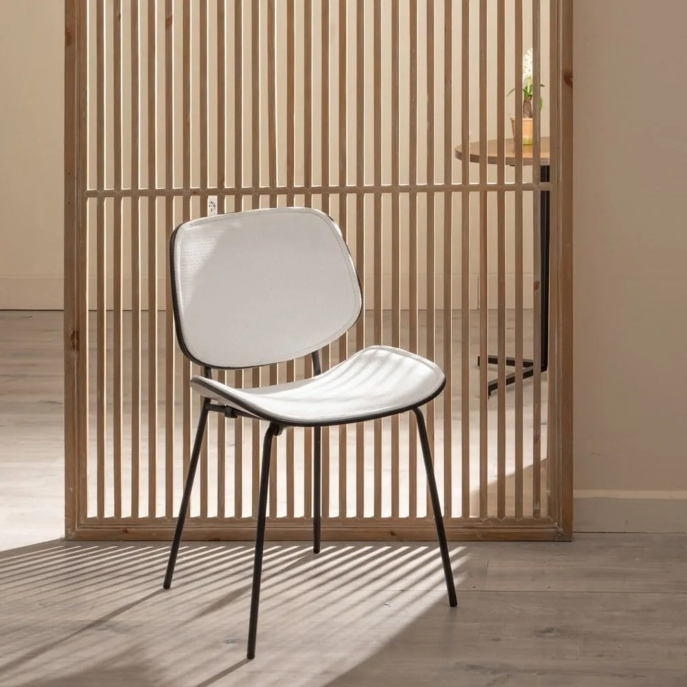 Scaune de dining albe 2 buc. Elio – Ixia