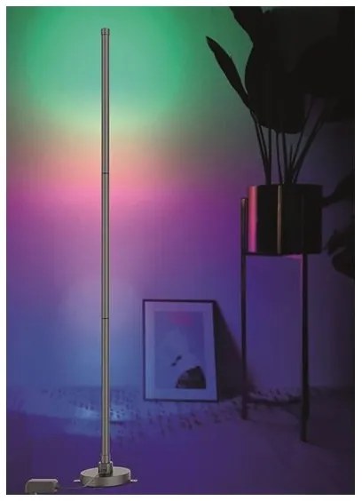Lampadar LED RGB dimabil RAINBOW LED/18W/230V Wi-Fi Tuya Solight WO62 + telecomandă
