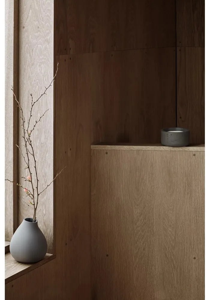 Vază gri închis din porțelan (înălțime 17 cm) Nona – Blomus