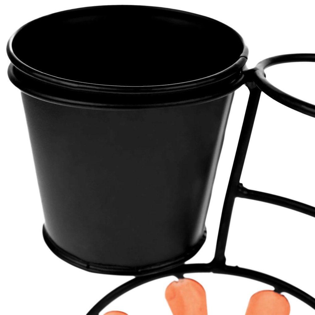 Ghiveci RETRO in forma de bicicleta, visiniu / negru, SEMIL