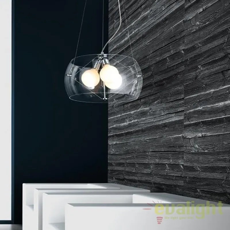 Lustra moderna design elegant 40cm Cosmo Clear